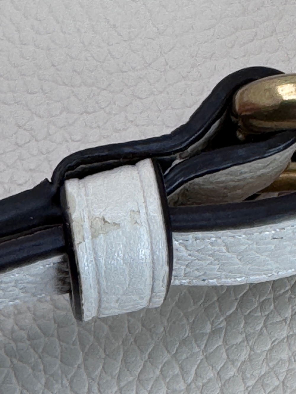 Coach Lora Bucket Bag With Whipstitch Detail Ivory Leather + Tea Rose Charm - Picture 13 of 16